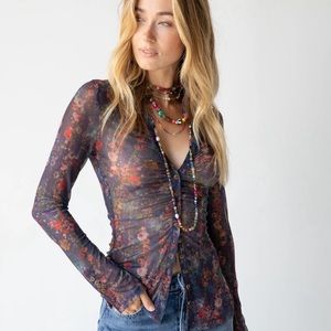 Beautiful semi sheer blouse